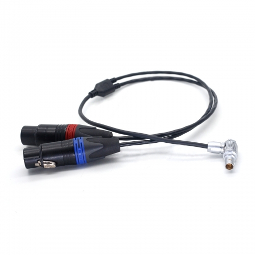 0.5m ARRI alexa mini LF Audio Cable 6-Pin to Binaural Dual XLR 3 pin female