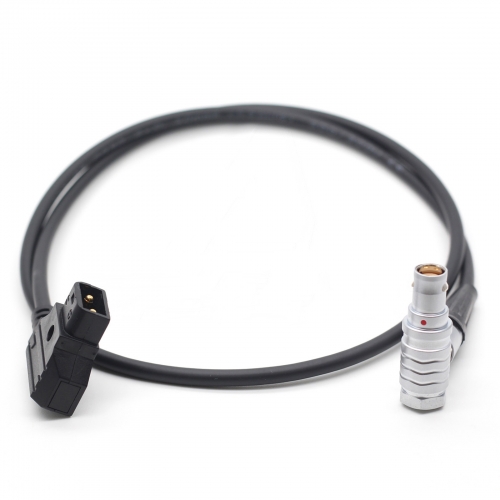 0.6m D-Tap to Canon C300 Mark 2 C200 C500 right-angle power cable