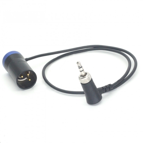 0.5m 3.5 Right Angle With Lock to Short Flat XLR 3-pin Male Audio Cable