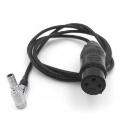 1m ARRI ALEXA MINI audio cable, Mono audio cable, small 5-pin to XLR 3-pin